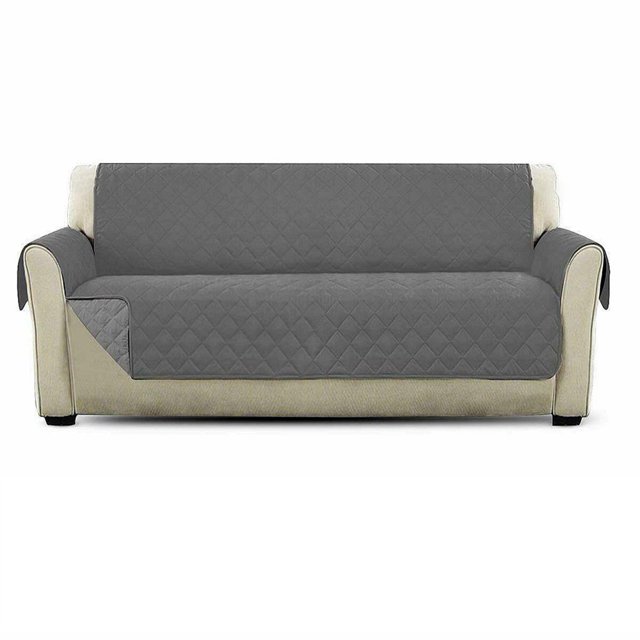 CHOK 2024 Double Quilted Sofa Cover Waterproof Sofa Cover Furniture Protective Cover Washable Sofa Cover With Non-Slip And Elastic Belt Suitable For Children Dogs And Pets