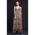 thumbnail image 4 of Bimba Robe Longue Maxi d'Été Imprimée à Col en V pour Femme, Tenue de Villégiature de Vacances - Petit, 4 of 4