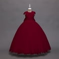 thumbnail image 4 of Kcodviy Spring and Summer New Back A Line Children's Dress Puffy Dress Love Girls Dress Princess Dress Girl Model Plus Size Ballet Dress Catwalk Dress Party Dress, 4 of 7