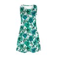 thumbnail image 4 of Ovzne Robes d'Été pour Femmes Robe Femmes Femmes Décontractée Ample Été Robe Imprimée Sans Manches Col en V Ensemble Haut/chemise Robe de Vacances Imprimée Liquidation, 4 of 7