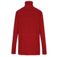 thumbnail image 4 of Yuyuzo Chandail Oversize pour Femmes Col Roulé Manches Longues Tricoté Confortable Couleur Unie, 4 of 5