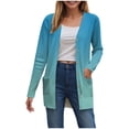 thumbnail image 1 of Gubotare Cardigans pour Femmes avec Poches, Décontractés, Légers, à devant Ouvert, Chandails Cardigan pour Femmes (Bleu Ciel,G), 1 of 8