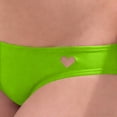 thumbnail image 4 of Warop Women's Solid Color Swim Briefs with Heart-Shaped Cut-Out, Triangle Design for Beach and Pool Wear, 4 of 4