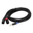 thumbnail image 2 of Domqga 3.5mm To Dual 3Pin XLR Male Audio Cable Microphone Adapter Y Splitter Cord, 2 of 8