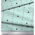 thumbnail image 2 of Soimoi Green Rayon Fabric Butidar Jamdani Print Fabric by Yard 56 Inch Wide, 2 of 2