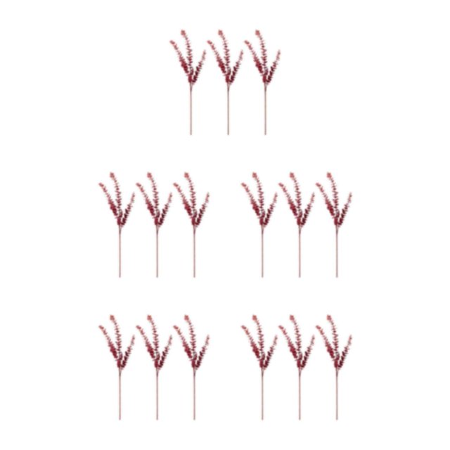 Baohd 3x Realistic Appearance Artificial Plants Nature S Charm To Space Easy To Clean red 5Set