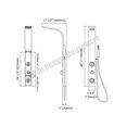 thumbnail image 4 of Blue Ocean 44” Stainless Steel Retrofit Shower Panel with Shower Head (SPS88213), 4 of 10