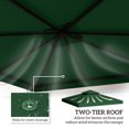 thumbnail image 4 of Outsunny Remplacement de dessus de gazebo de 13 X 10, 4 of 10