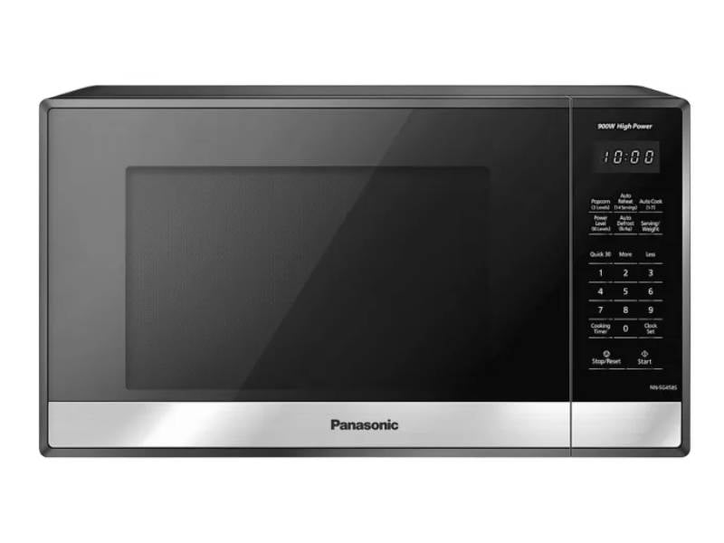 OPEN BOX- 19" Panasonic 0.9 Cu. Ft. Microwave in Black Stainless Steel - NNSG458S