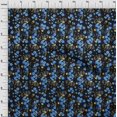 thumbnail image 4 of oneOone Rayon Blue Fabric Floral Sewing Craft Projects Fabric Prints By Yard 56 Inch Wide, 4 of 4