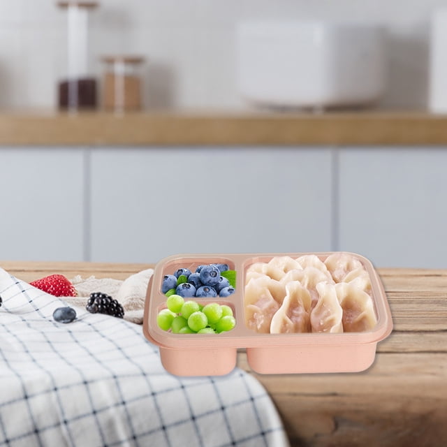 Vaidha Portable Microwave Oven Compartment Picnic Storage Box Lunch Box Food Fruit Container Lunch Box