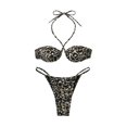 thumbnail image 1 of Ensemble Bikini String pour Femmes Maillot de Bain Sexy Bikinis String Haut Licou avec Bas Strings, 1 of 8