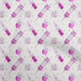 thumbnail image 1 of oneOone Tissu Polyester Lycra Rose Fuchsia Ciseaux Matériel de Robe Tissu Imprimé Tissu au Mètre 56 Pouces de Large, 1 of 5
