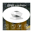 thumbnail image 3 of Solar Post Cap Lights Outdoor - 2 Pack 2 Modes Solar Deck Fence Lights, IP65 Waterproof Solar Powered Light Posts Black, 3 of 6