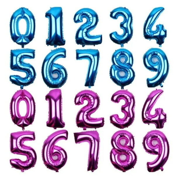 Ballons en Mylar Chiffres de 32 Pieds Pouces