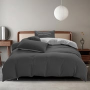 Wzzjkit All-Season Bedding Set 4-Piece Washable Solid Color Bed Sheet Duvet Cover and Pillowcases Comforter Set for Home Office Dormitory School Supplies Bedding Comforter Sets