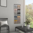 thumbnail image 5 of Hanging Shoe Organizer with 20 Pockets - Over Door Storage Rack for Shoes, Accessories & Toiletries - Large Capacity Non-Woven Fabric Organizer with Transparent Mesh Pockets, 5 of 5