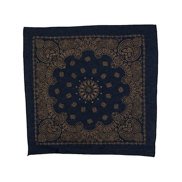 CTM® Metallic Gold Paisley Print Bandana