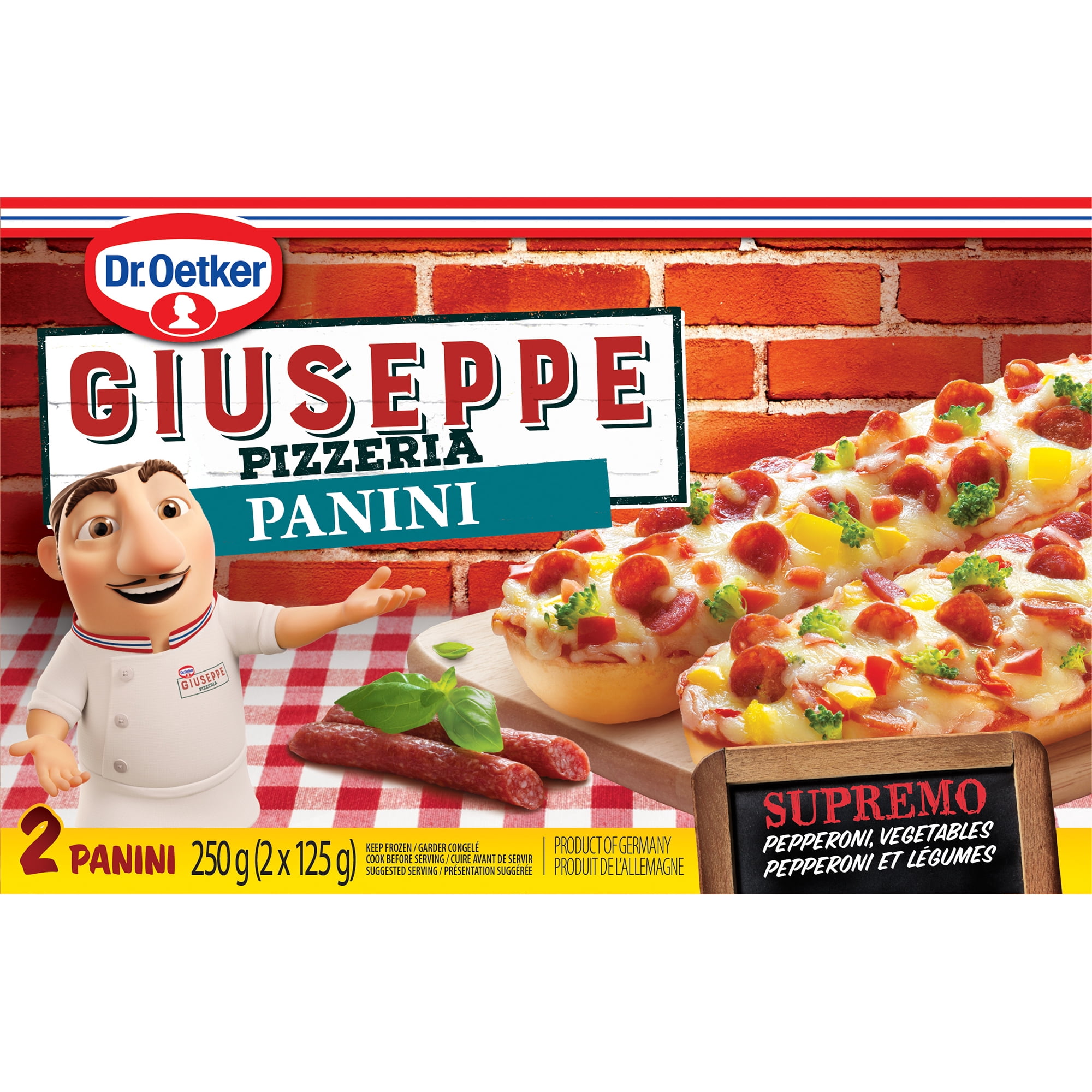 Dr. Oetker Giuseppe Pizzeria Panini Supremo, 2 x 125 g