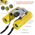 thumbnail image 4 of HOARBOEG Outdoor Compact Portable Mini High-definition Telescope for Kids Fits Bird Watching Travel, Yellow, 4 of 6