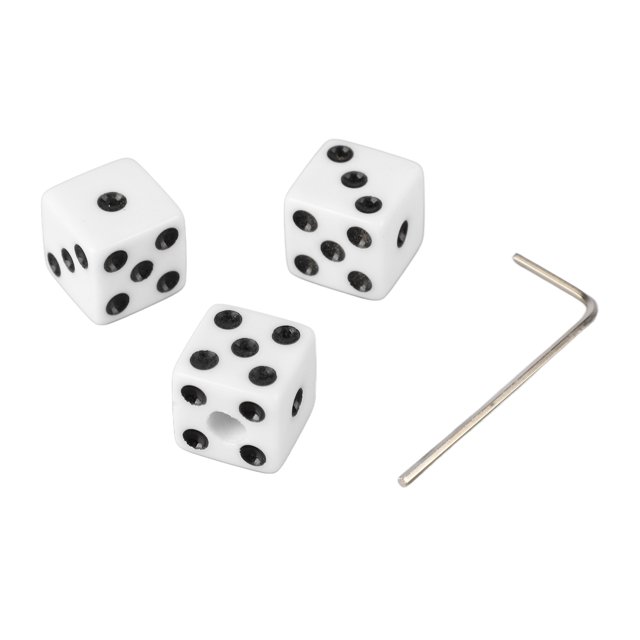 Guitar Volume Control Knobs, Wear Dice Shape Volume Tone Knobs 3PCS With 1 Wrench For Electric Guitar Black,Red,White