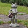 thumbnail image 2 of Northlight 17" Gold Verdigris Frog with Watering Can Outdoor Garden Statue, 2 of 5
