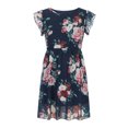 thumbnail image 4 of EGNMCR Robes d'Été pour Femmes Tendance 2024 Mode pour Femmes Bohème Col Rond Ample Manches Courtes Robe Longueur Imprimée, 4 of 8