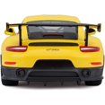 thumbnail image 3 of Maisto Porsche 911 GT2 RS Jaune avec Capot en Carbone et Roues Dorées Édition Spéciale Voiture Modèle Moulée sous Pression 1/24, 3 of 6