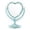 Light Blue, variant on Desktop Ornament Spa Party Supplies Heart Shaped for Girls Sleepover Makeover Birthday Pajama Party Centerpiece and