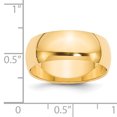 thumbnail image 3 of Alliance de Mariage Demi-Ronde 14k 8 mm Taille 5,5, 3 of 3