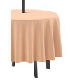 thumbnail image 3 of Nappe ronde d'intérieur/extérieur de Vargottam Nappe ronde de 58 pouces avec le parapluie, nappes imperméables zippées de patio, couvertures de table de printemps/été pour la pêche de table circulaire/BBQs/Picnic-Light, 3 of 7