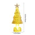 thumbnail image 3 of Lksixu Crystal Christmas Tree, Christmas Decorations 5.9" Pre-lit Tabletop Christmas Tree Figurine with LED Lights, Battery Operated Glowing Xmas Tree Night Lamp Table Centerpiece for Holiday Party, 3 of 7