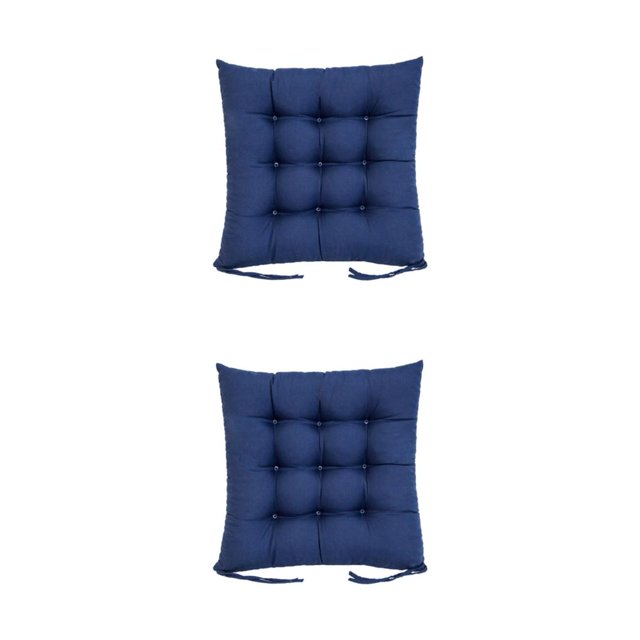 serony Waterproof Seat Cushion For Outdoor Activities Breathable Polyester Fabric Pearl Filling Polyester Fabric Is dark blue 2Set