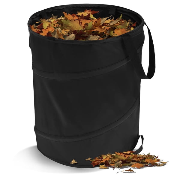 PinesC PinesC 10 Gallon Reusable Garden Waste Bags, Leaf Waste Bags, Outdoor Trash Can with 2 Handles, Pop-Up Trash Can, Laundry Basket, Kitchen Yard Garden Debris Bags