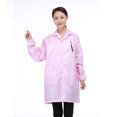 thumbnail image 2 of Unisex ESD-Safe Anti-Static Premium Lab Jacket Coat Clothing Pink Suit Workwear XL, 2 of 7