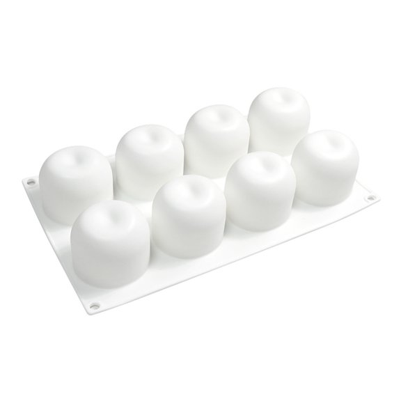 Forme en Silicone pour Fruits 8 Compartiments Formes en Silicone Uniques Moules de Coulée Antiadhésifs pour Gâteaux Moules Desserts. Petit Cœur Plat de Cuisson en Grès Silicone 9x13 Biscuits compatible avec Machine pour Faire Fondre le Chocolat