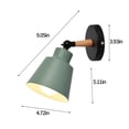 thumbnail image 2 of Lamps for Bedrooms 9 In Wall Lamp Wall-Mounted Bedside Table Iron Art Plain Aisle Wall Lamp Suitable for Bedroom Bedside Aisle Study (Light Source Not Included) Wall Art for Bedroom, 2 of 8
