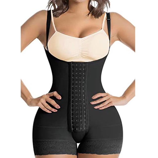 serony Postpartum Waist Trainer Adjustable High Compression Belly Modeling Strap Party Female Fat Burning Corset Shapewear Black L