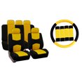 thumbnail image 1 of FH Group Car Seat Covers Full Set Cloth - Universal Fit, Automotive Seat Covers, Airbag Compatible, Solid Bench Rear Seat, Washable Car Seat Cover for SUV, Sedan, Van, 1 of 9
