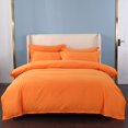 thumbnail image 1 of 600 Thread Count 4 Piece Sheet Set 15 Inch Deep Pocket 100% Egyptian Cotton Color Orange Solid Size California King, 1 of 1