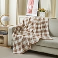thumbnail image 5 of Mainstays Velvet Plush Throw,Buff Check,50X60", 5 of 5
