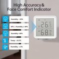 thumbnail image 4 of AMERTEER 4-Pack Tuya Smart WiFi Thermometer Hygrometer with Alexa/Google Assistant Voice Control  Wireless Temperature & Humidity Sensor  LED Display  Smart Life App Alerts  Battery-Power, 4 of 5