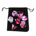 thumbnail image 2 of lionlar Pack of 7 Polyhedral Dices Set with Pouch Bar Math Teaching Red E, 2 of 6
