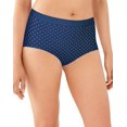 thumbnail image 1 of Bali Womens One Smooth U All Around Smoothing Brief, 9, Seabottom/Orchid Ditsy, 1 of 1