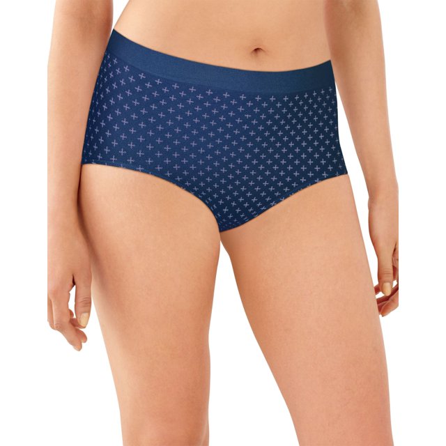 Bali Womens One Smooth U All Around Smoothing Brief, 9, Seabottom/Orchid Ditsy