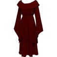 thumbnail image 2 of UPPADA Liquidation Robes d'Invitée de Mariage à Manches Évasées pour Femmes Robe de Cocktail Chic Robes de Bal d'Hiver Robes de Cocktail Formelles Robes à Bretelles Épaisses pour Femmes, 2 of 4
