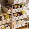 thumbnail image 2 of Plastic Book Bin Magazine Holder, Vertical Standing Container Box for Office Dorm Notebook File, Organizer Caddy, 2 of 6