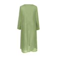 thumbnail image 4 of TopLLC Womens Summer Dresses Ensemble Deux Pièces à Imprimé Floral Flowy Chiffon Dress Grande Taille Col Rond Sans Manches Dress Invité de Mariage, 4 of 5