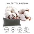 thumbnail image 4 of PiccoCasa 100% Cotton Body Pillowcases Soft Zipper Closure Dark Gray 20"x48", 4 of 7