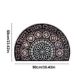 thumbnail image 3 of DEBGFS Clearance Half Circle Rug Front Door Mat Outside Entrance Half Moon Outdoor Mat Welcome Mat Outdoor Door Mat Outdoor Entrance Outside Door Mats for Front Door Entry Home Decor A,b, 3 of 8